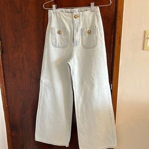 Zara baby blue jeans